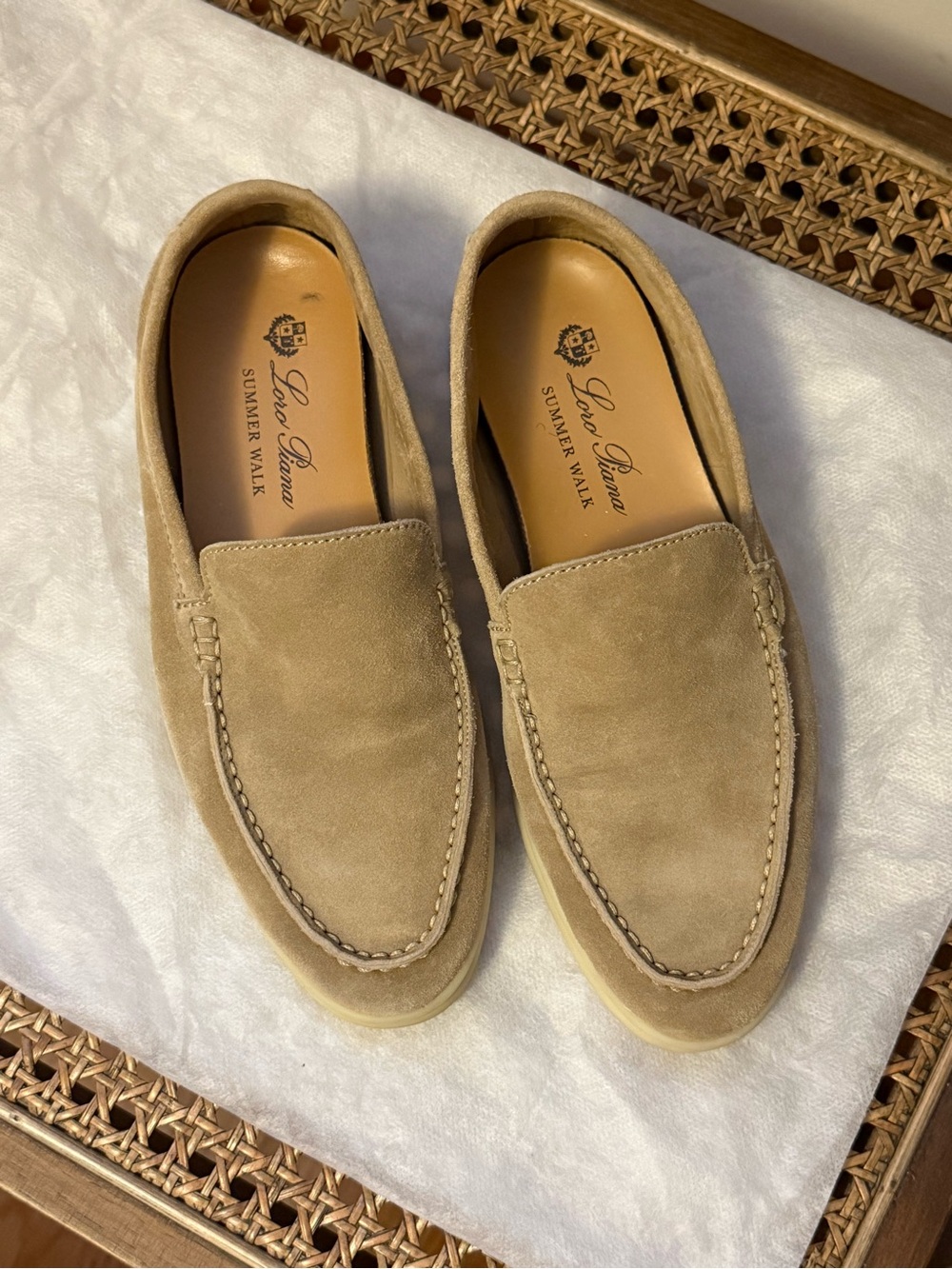 Loro Piana summer walk loafers 35 women’s beige
